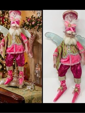 Mark Roberts Spirit of Hope Pink Breast Cancer Wire Limb Whimsical 21” Fairy